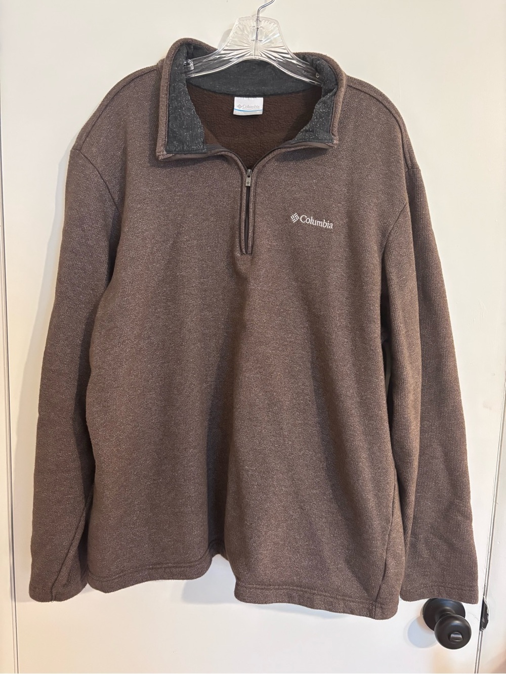 Columbia Men's Brown Half-Zip Fleece Pullover